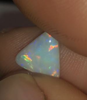 Gorgeous triangle shaped opal