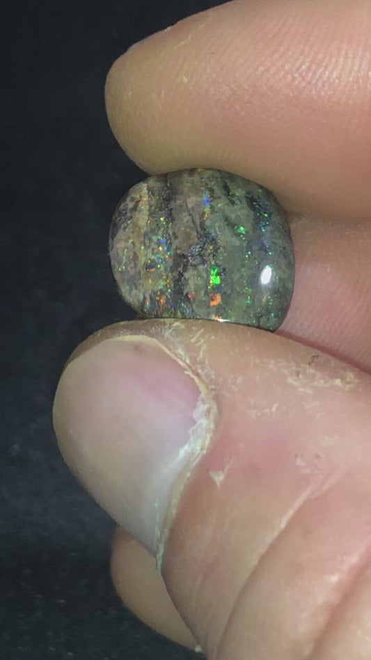 Stunning freeform multi-coloured matrix opal