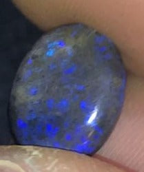 Blue purple matrix opal