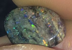 Stunning freeform multi-coloured matrix opal