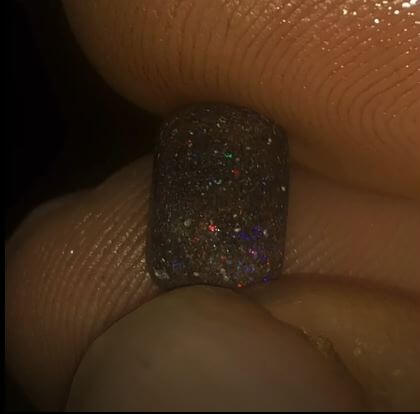 Multicolored Andamooka matrix opal